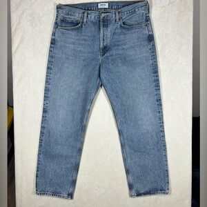 AGOLDE Size 29 Light Wash Relaxed Fit Premium Jeans Denim Vince Theory C23